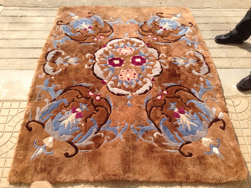 Curly Wool Rug - real photo