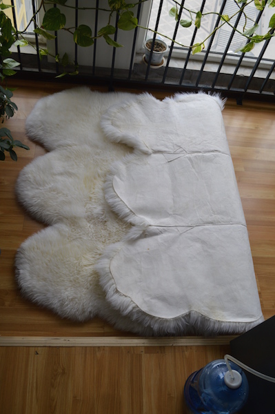 Contractor Meditation Yoga Sheepskin Pad - alternate view