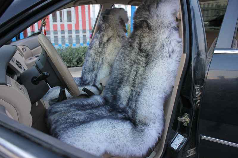 Sheepskin Driving Cushion - real photo
